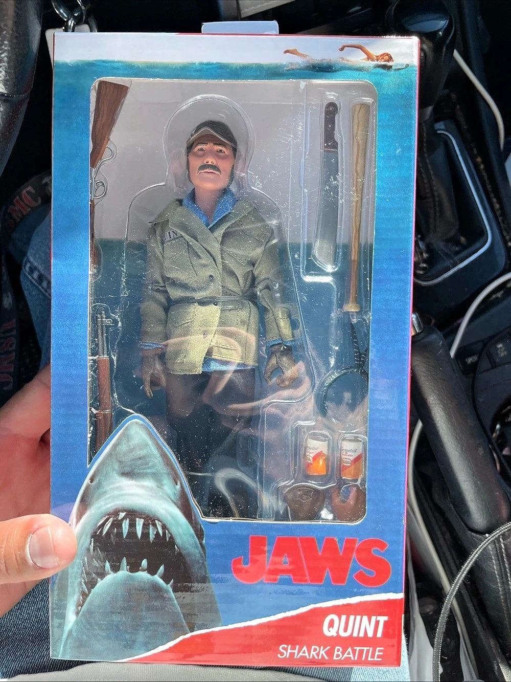 NECA Jaws Quint Shark Battle Action Figure